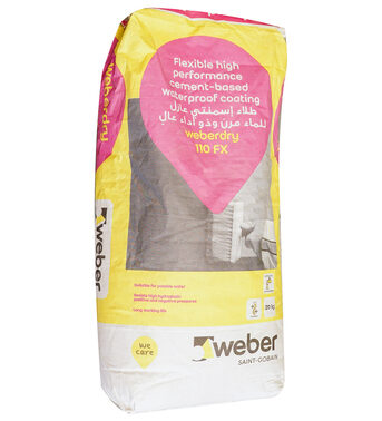 Weber Dry High Quality Flexible Cementitious Insulation - Grey - A+B (30 KG)